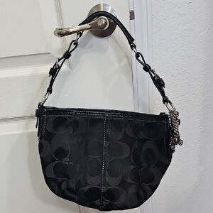 COACH Black Designer Shoulder Bag